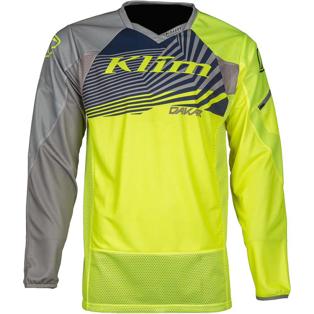Klim - Maillot Dakar Jaune fluo / Gris