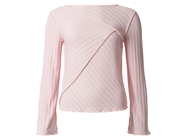 Dames shirt met lange mouwen roze