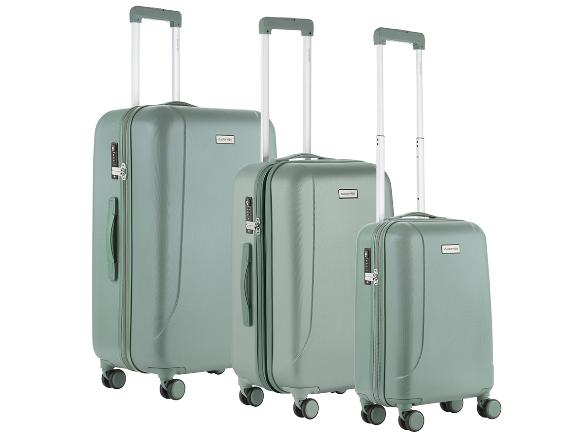 CarryOn Skyhopper 3-delige TSA kofferset - Olive