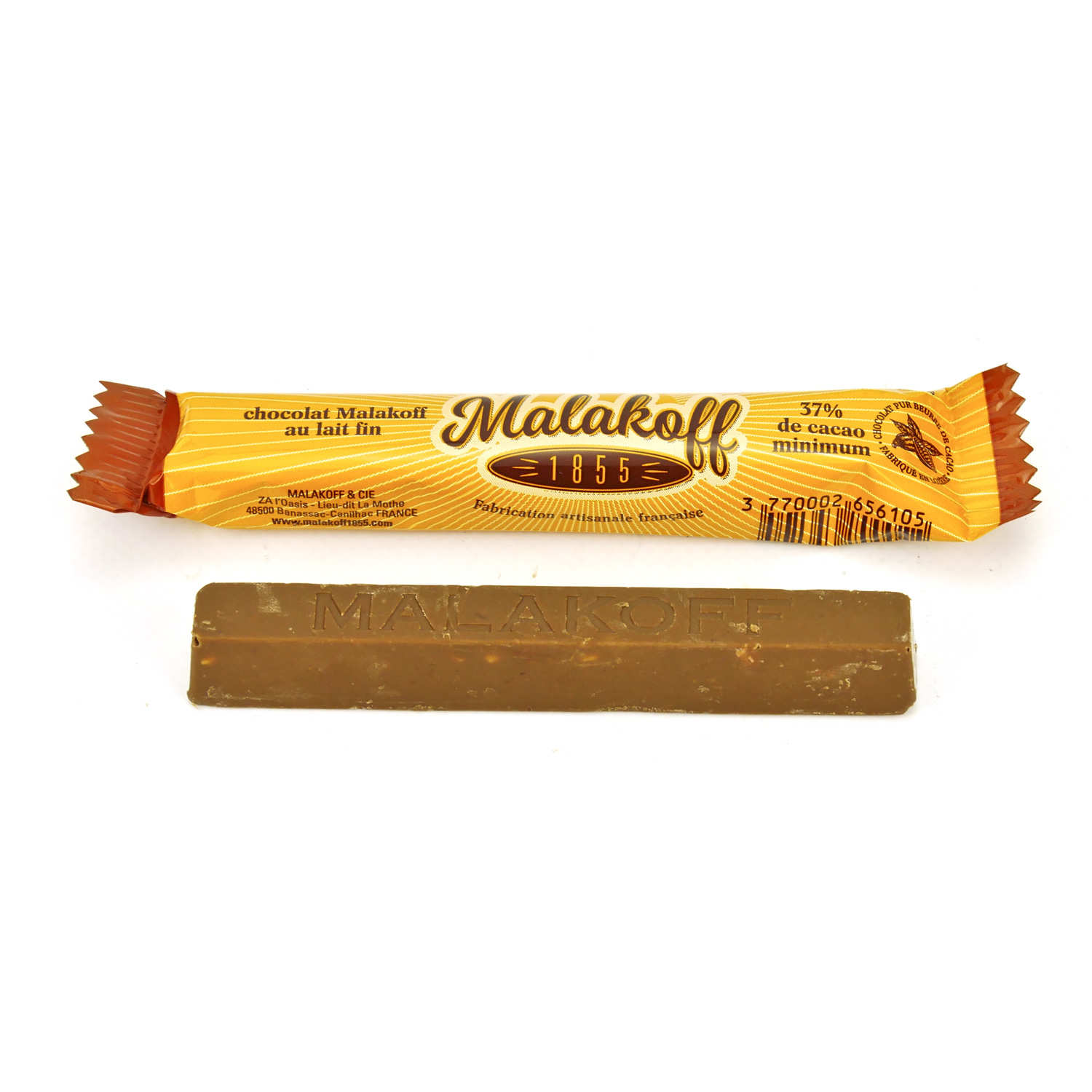 Barre chocolat au lait Malakoff 1855