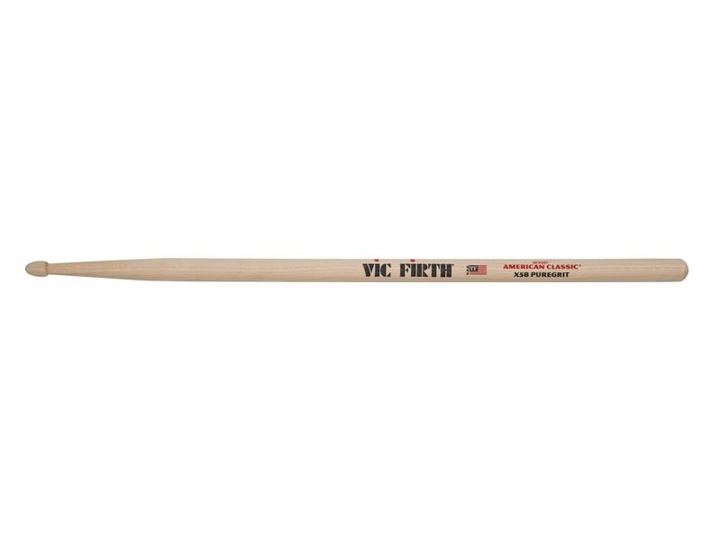 Vic Firth Drumsticks X5BPG – 1 Paar American Classic Extreme 5B PureGrit – kein Finish, abrasive Holzstruktur