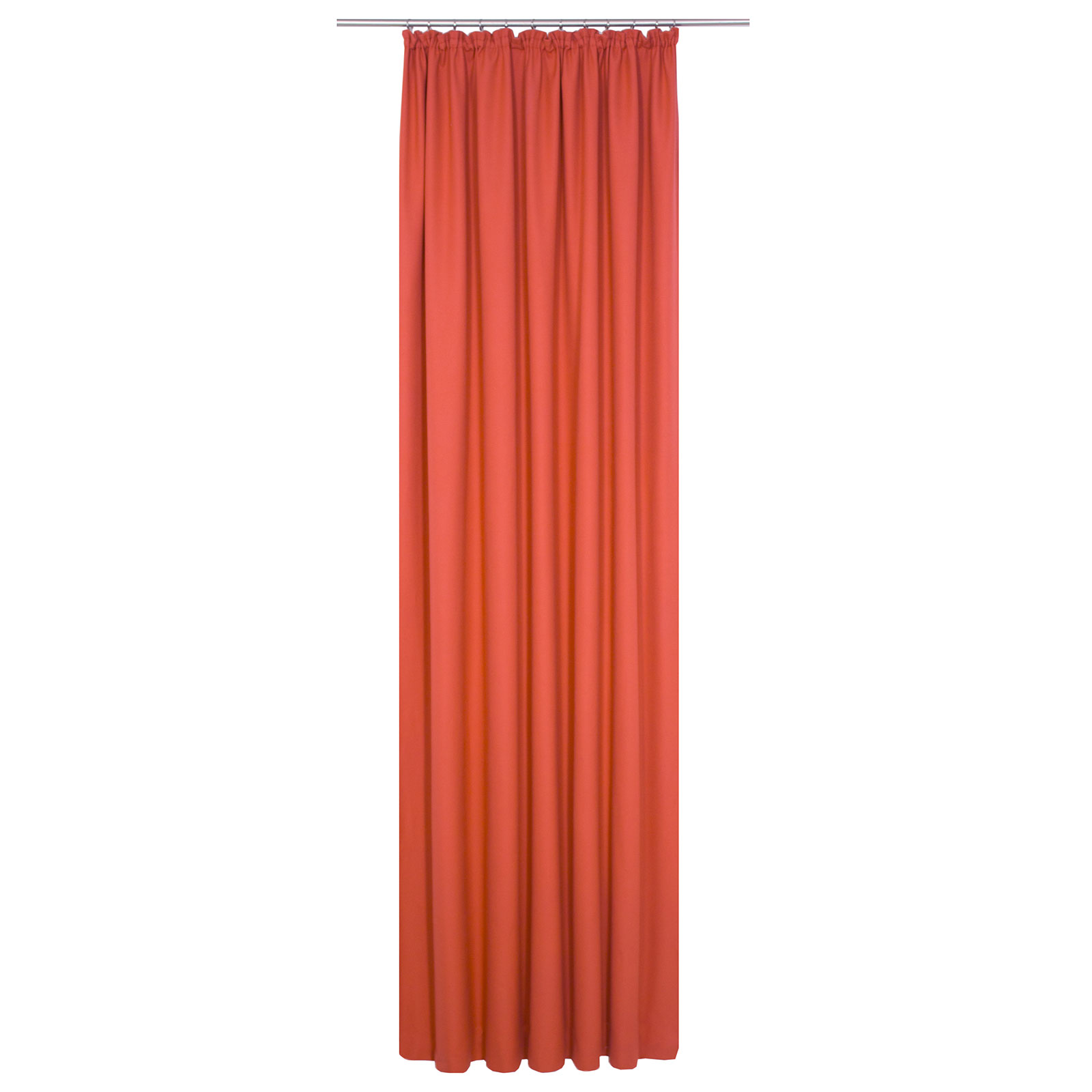 Einzelschal mit Kräuselband WIRTHNATUR - rot - 1-lagig - 130x145 cm