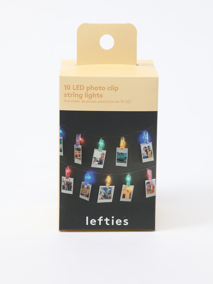 Cordão de luzes LED com 10 unidades - Diversas cores
