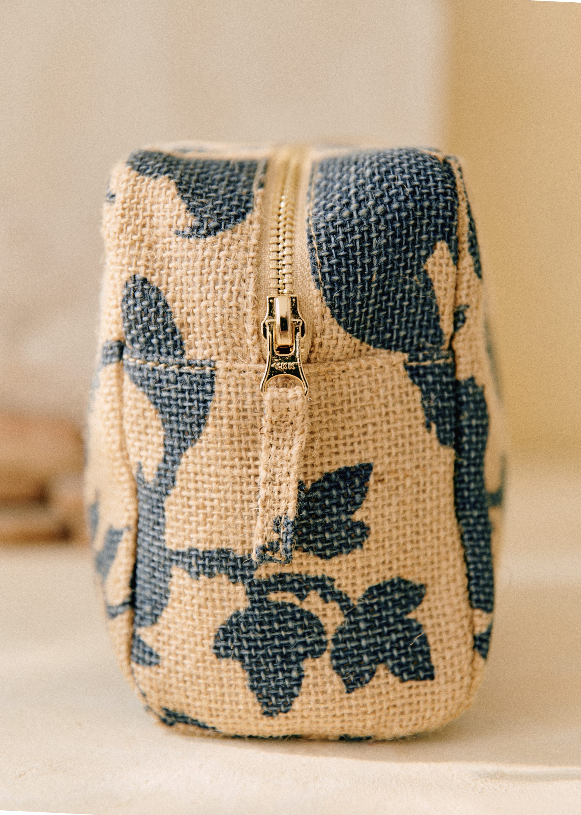 Trousse de Toilette Jute - Fleurs des jardins marine - SACS/NEW SACS Nos Paniers 5906387