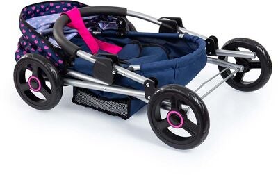 Bayer Design Dukkevogn Cosy, Blå/Rosa