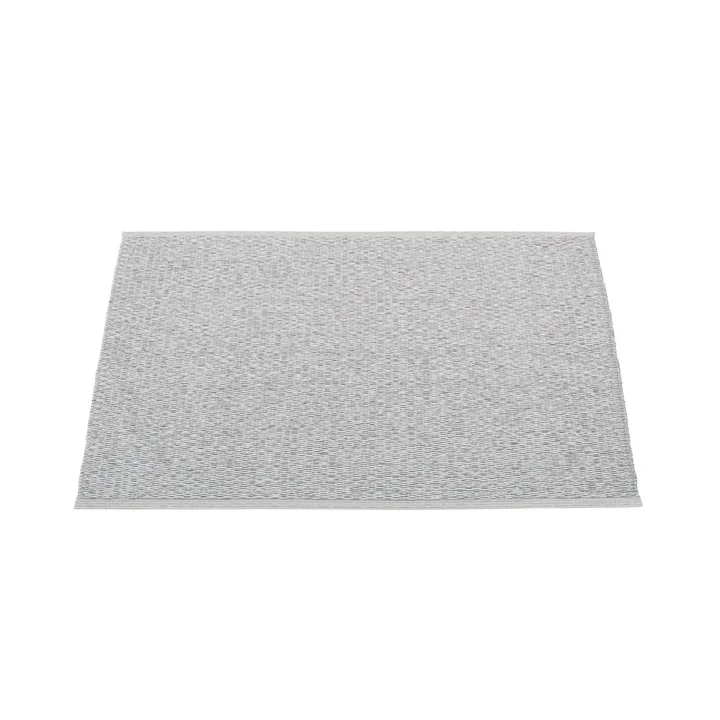 Pappelina - Svea Teppich, 70 x 50 cm, grey metallic / light grey