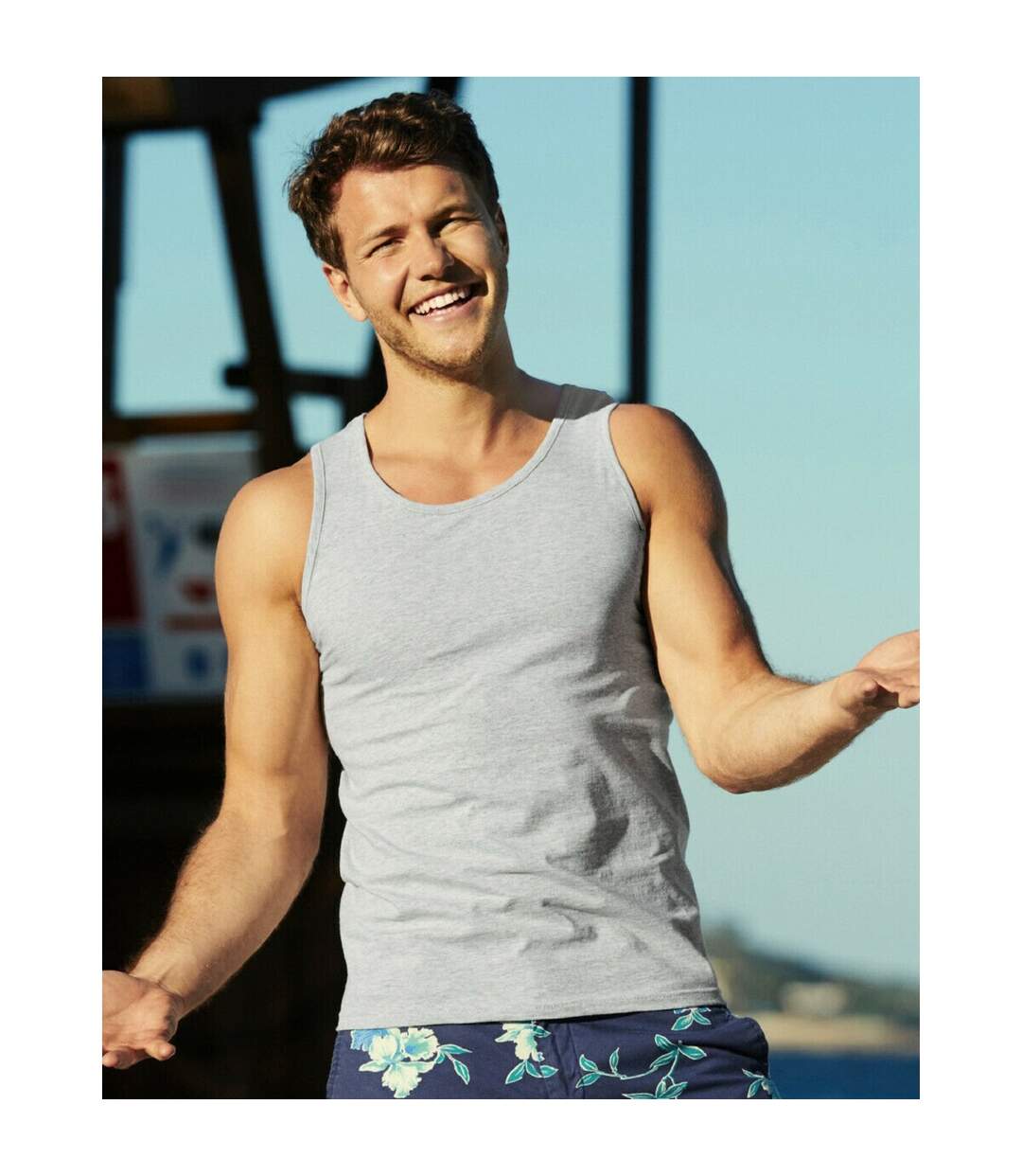 Débardeur Fruit Of The Loom pour homme (Gris) - UTBC341
