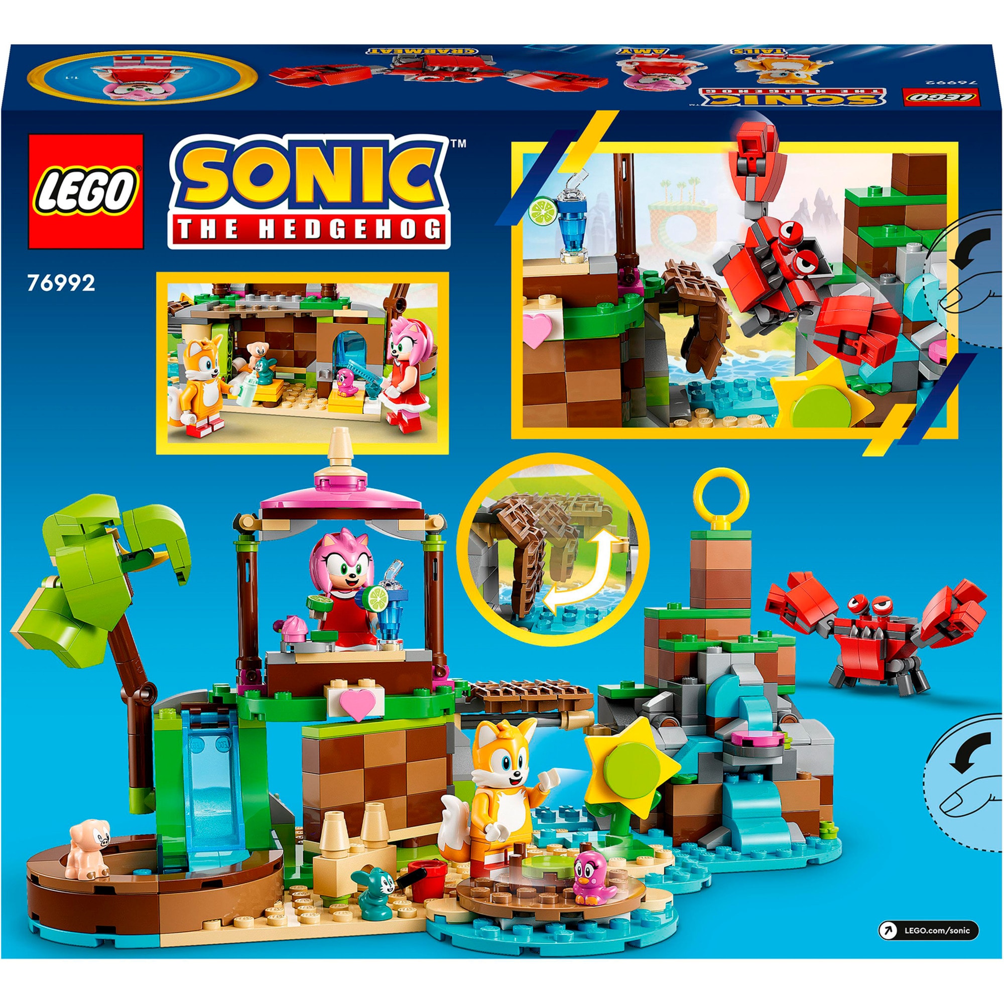 LEGO Konstruktionsspielzeug Sonic the Hedgehog Amys Tierrettungsinsel