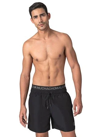 Muchachomalo Solid Zwembroek Zwart SOLID2062-46-Black kopen