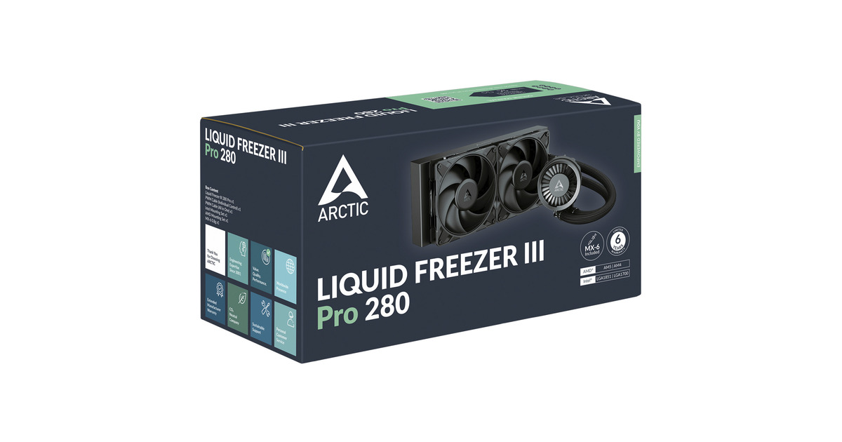 ARCTICLiquid Freezer III Pro 280 waterkoeling  (4-pins PWM fan-connector)