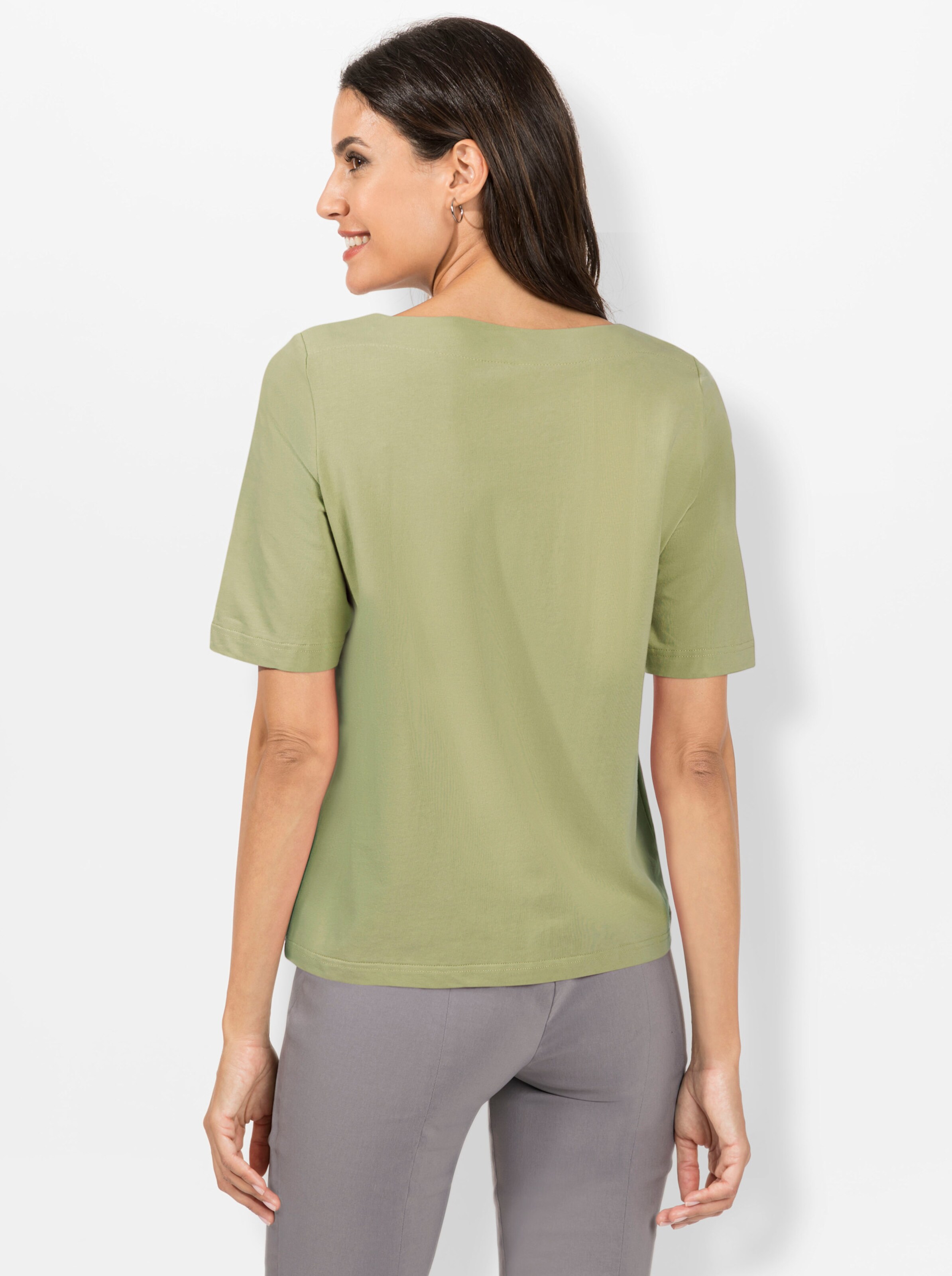 Shirt in lindgrün