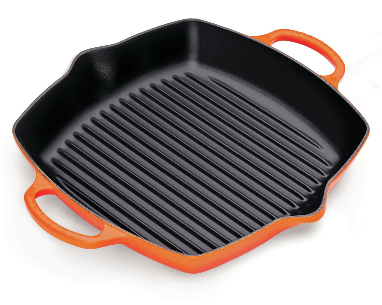 LE CREUSET Grillpfanne mit zwei Griffen 30x30cm Ofenrot SIGNATURE