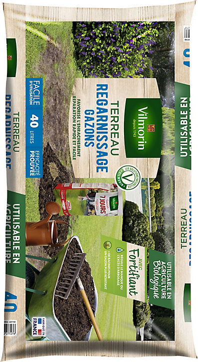 Terreau gazon regarnissage Vilmorin 40L