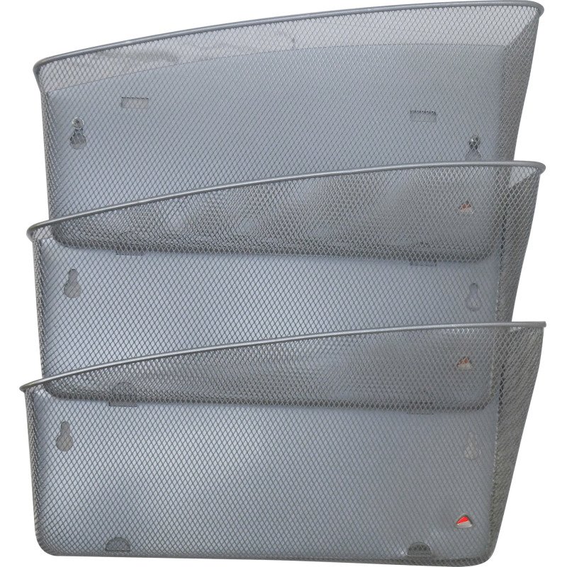 Trieur mural 3 cases métal ALBA Meshfile gris