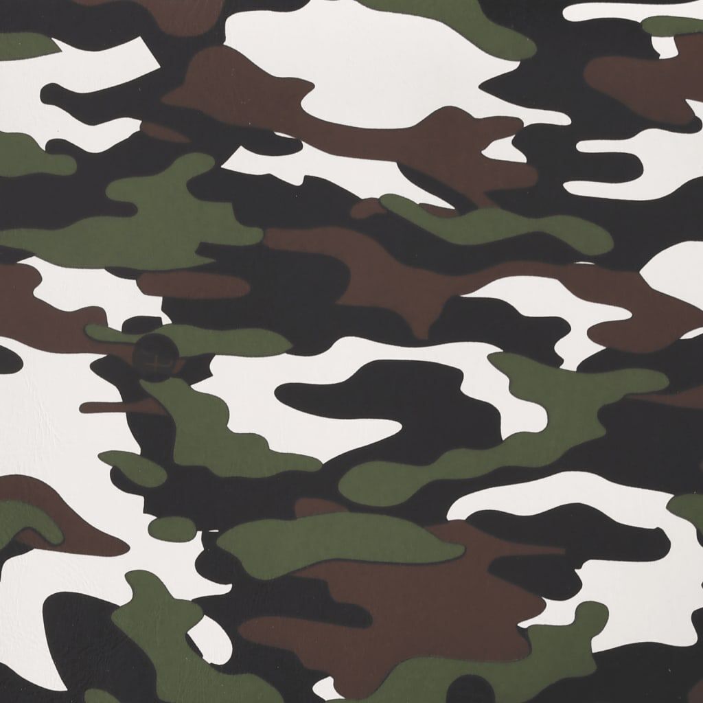 vidaXL Massage Gaming Stoel, Camouflage en Zwart, Kunstleer