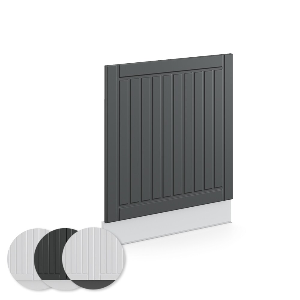 Vicco Geschirrspülerblende 60 cm FAME Line Küchenschrank Küchenzeile Landhaus Anthrazit