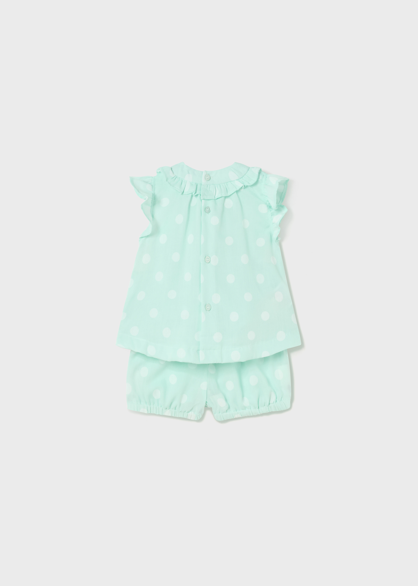 Conjunto de duas peças com estampa de bolinhas para bebê