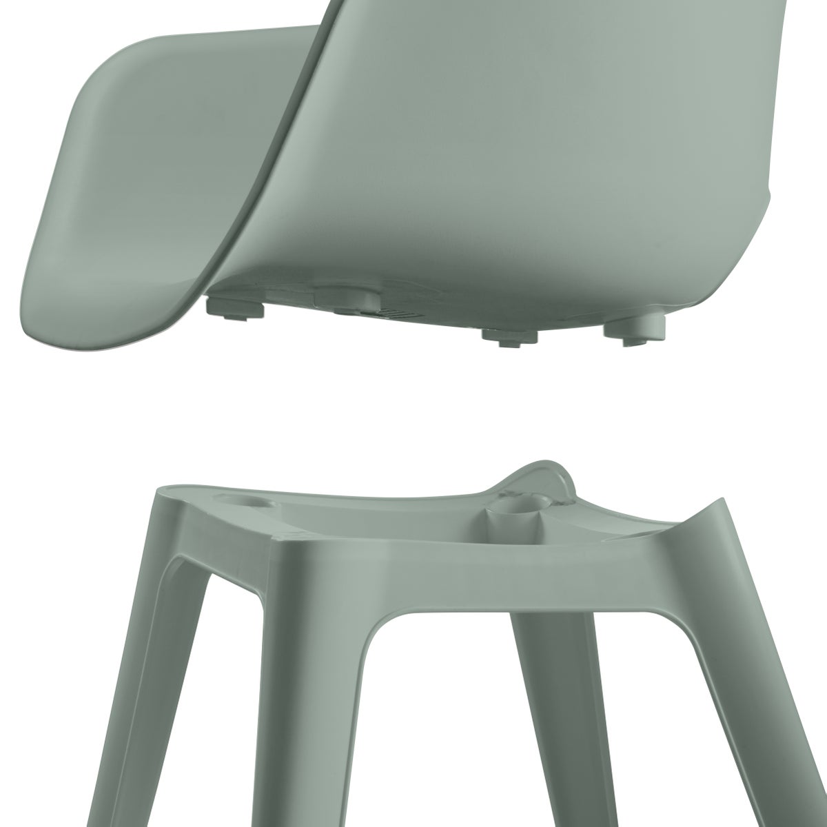 Keter Akola Tuinstoel - 2 stuks - 55x56,5x80cm - Vintage Groen