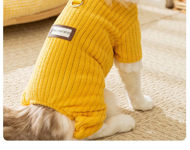 Cissilli - Letterapplicatie Coral Fleece Pet Overall