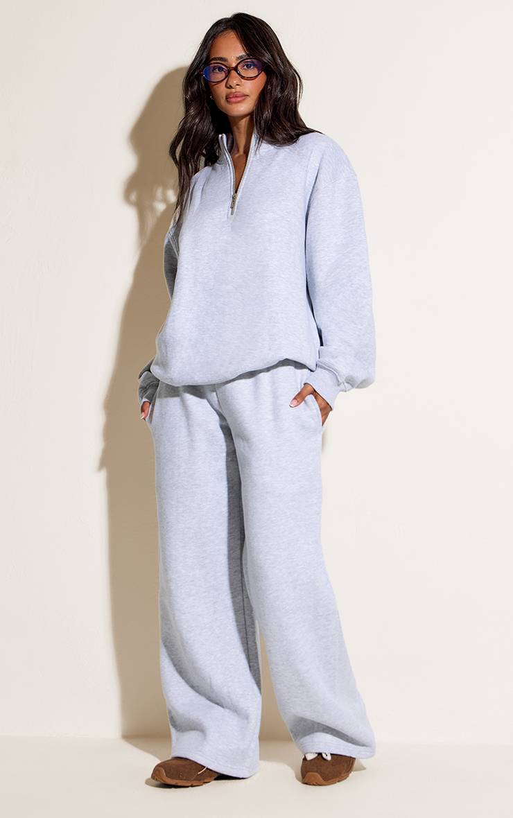 Gris Cendré Pantalon De Jogging Petite À Jambe Droite