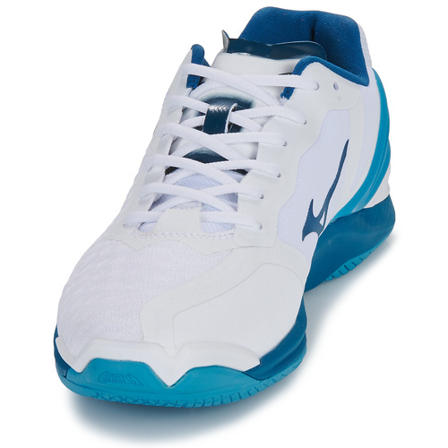 Mizuno - WAVE STEALTH NEO - Blanc / Bleu
