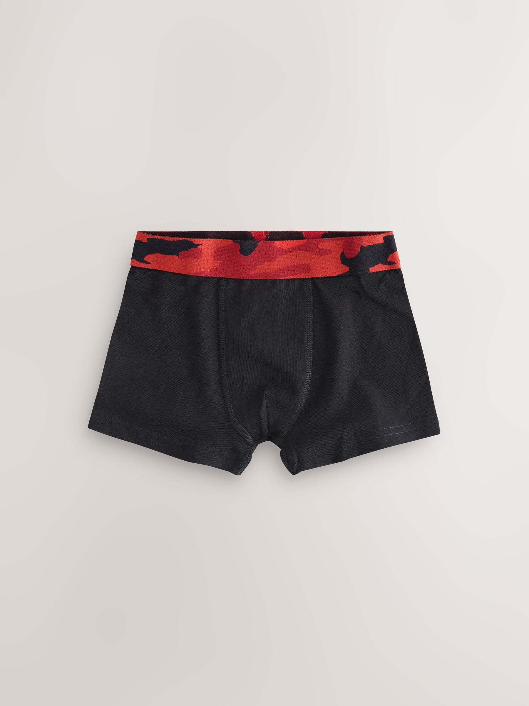 Zwart met camouflage tailleband - Verpakking van 5 boxers (2-16jr)