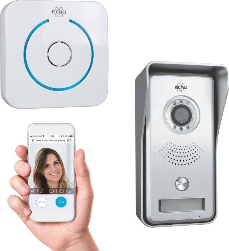 ELRO DVC040IP - Wifi IP Video Deurbel - Camera met Nachtzicht - Binnengong