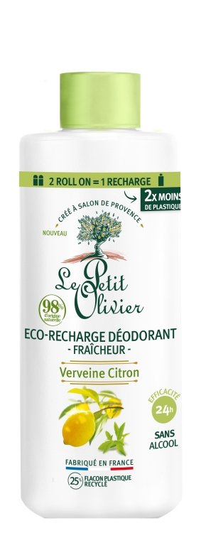 LE PETIT OLIVIER Frisches Deodorant<br>100 ml, Flasche, Zitronenverbene Zitrone Eco-Nachfüller