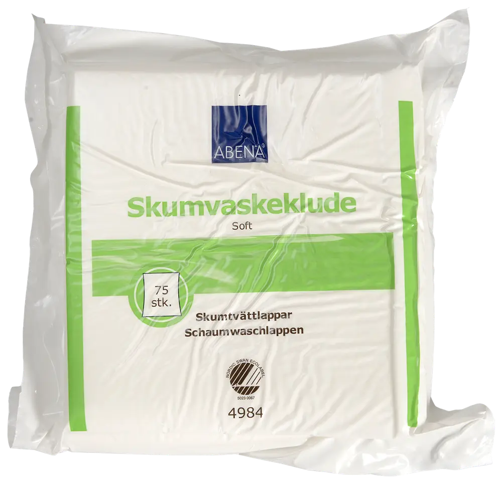 Abena Skumvaskeklud 75-pak