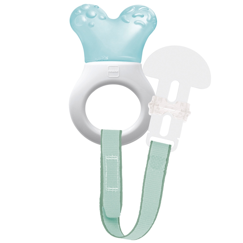 MAM Mini Cooler & Clip Beißring Blau