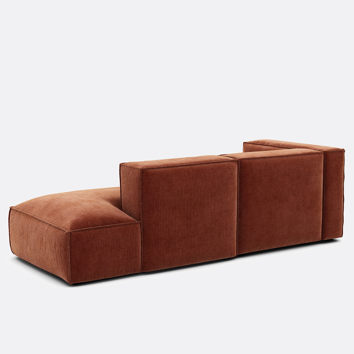 LA REDOUTE INTERIEURS<br>Sofá em veludo de canto esquerdo Vintage Seven