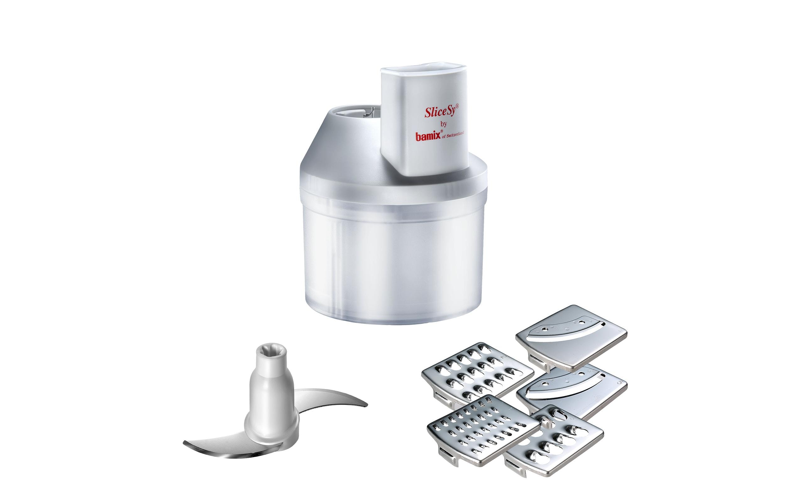 Zerkleinerer-Aufsatz SliceSy Lichtgrau<br>Zubehör SliceSy für alle Bamix Stabmixer ab 180 Watt
