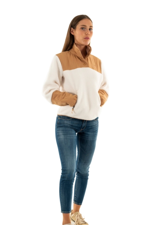 Pull hiver the north face essential crew ldi1 gardeniawhite/almondbtr