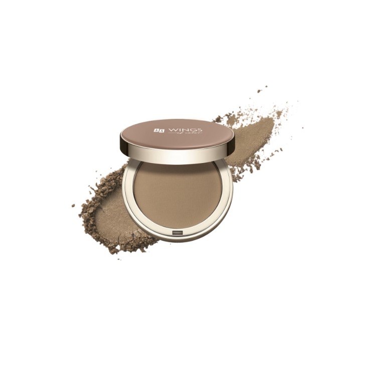 AA Wings of Color Satin Bronzer matowy Bronzer do konturowania twarzy /02/ Natural Bronze 8 g