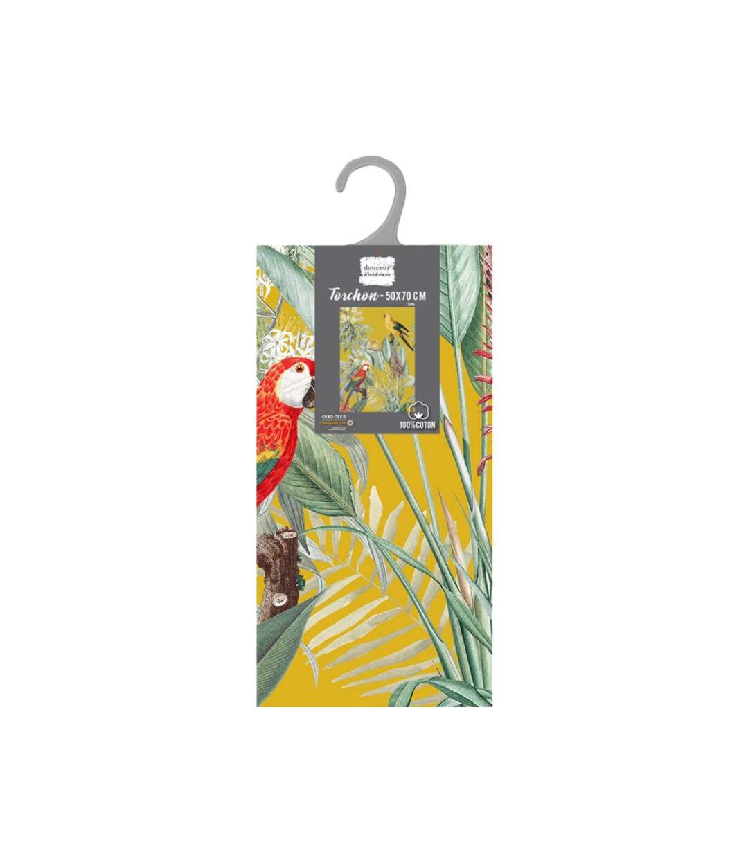 Torchon de Cuisine Imprimé Safia 50x70cm Jaune