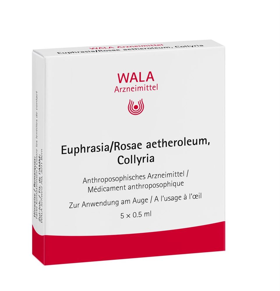 WALA Euphrasia/Rosae aetherolum<br>5 × 0.5 ml, Monodosis, Augentropfen, Lösung
