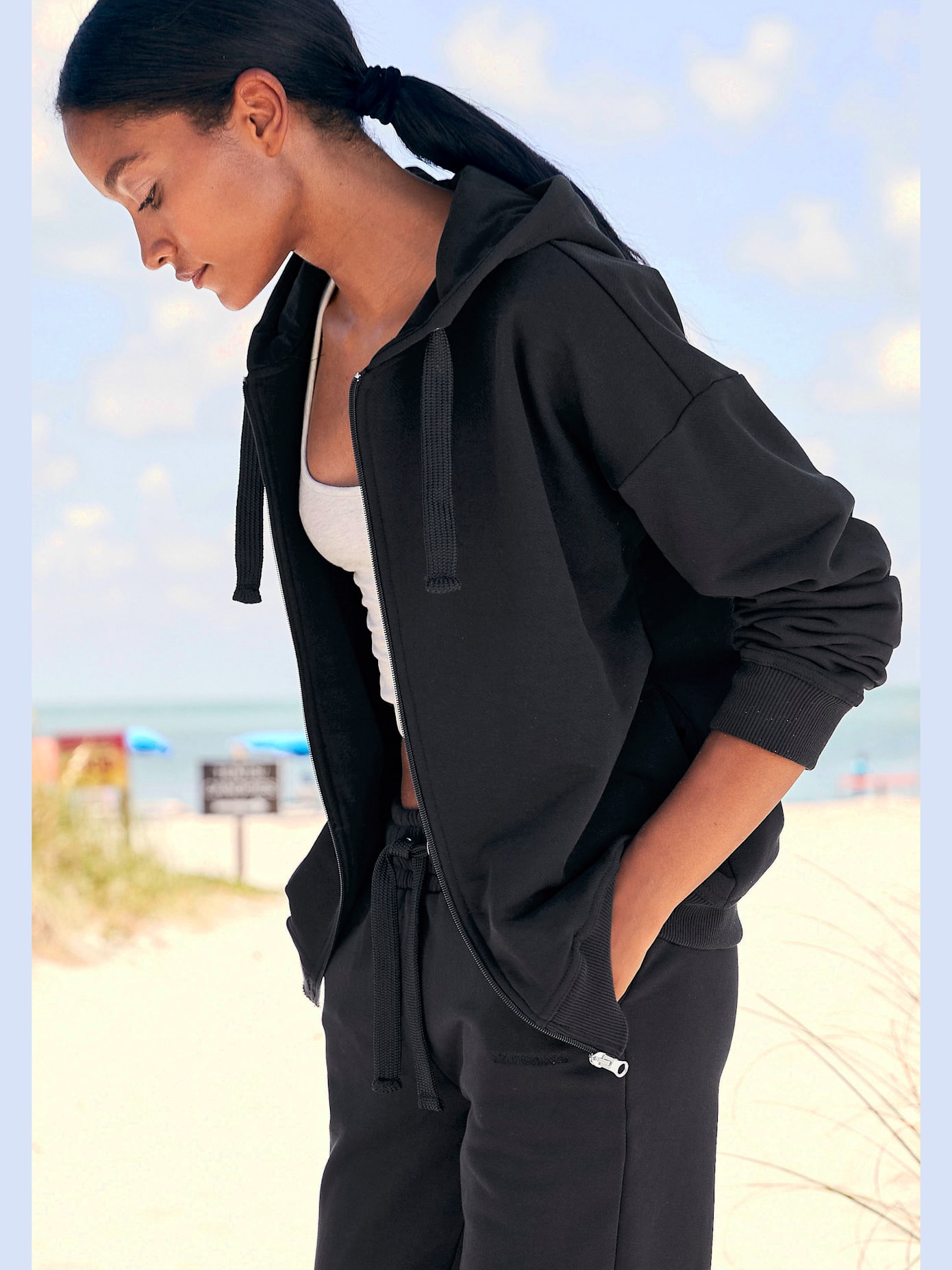 Veste sweat d'intérieur structurée