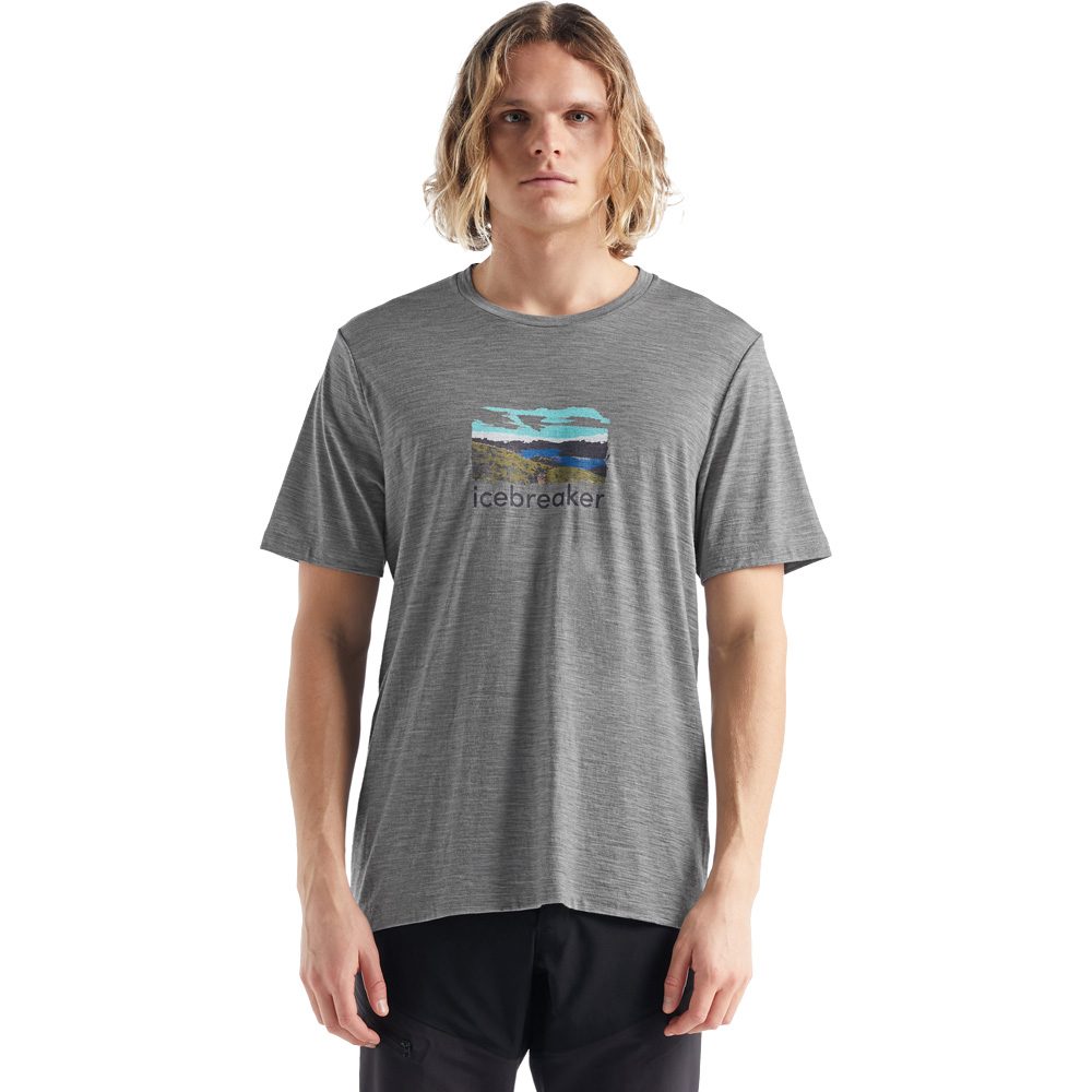 Icebreaker Tech Lite II Trailhead T-Shirt Herren metro hthr