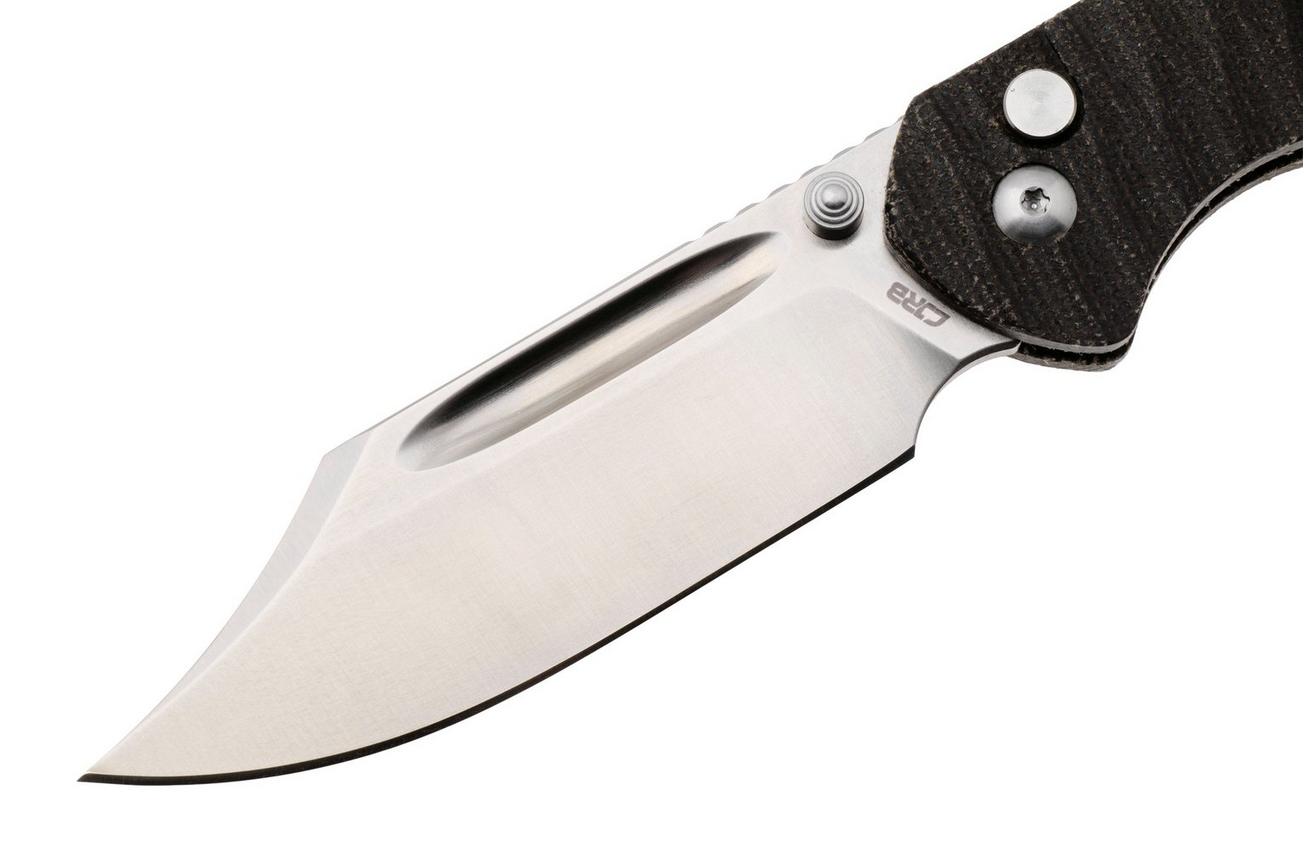 CJRB Pyrite Bowie J1942-ODG Satin AR-SFII, OD Green Micarta, zakmes