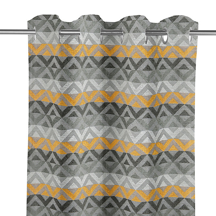 Rideau Glenor GoodHome l.140 x H.260 cm jaune