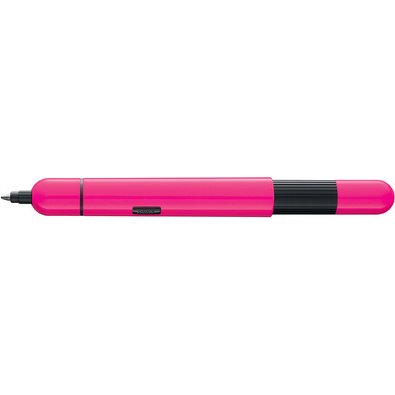 Stylo à bille rétractable pico rose fluo
