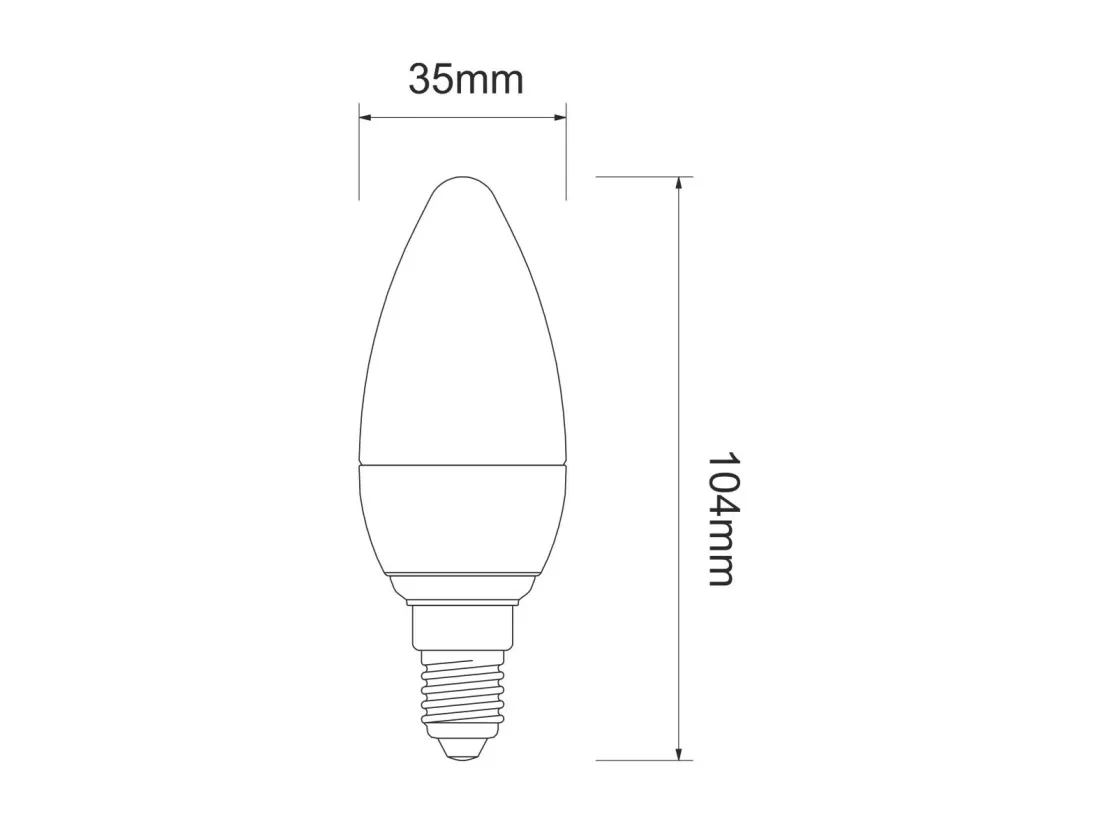 Ampoule LED E14 olive mate 5,5W