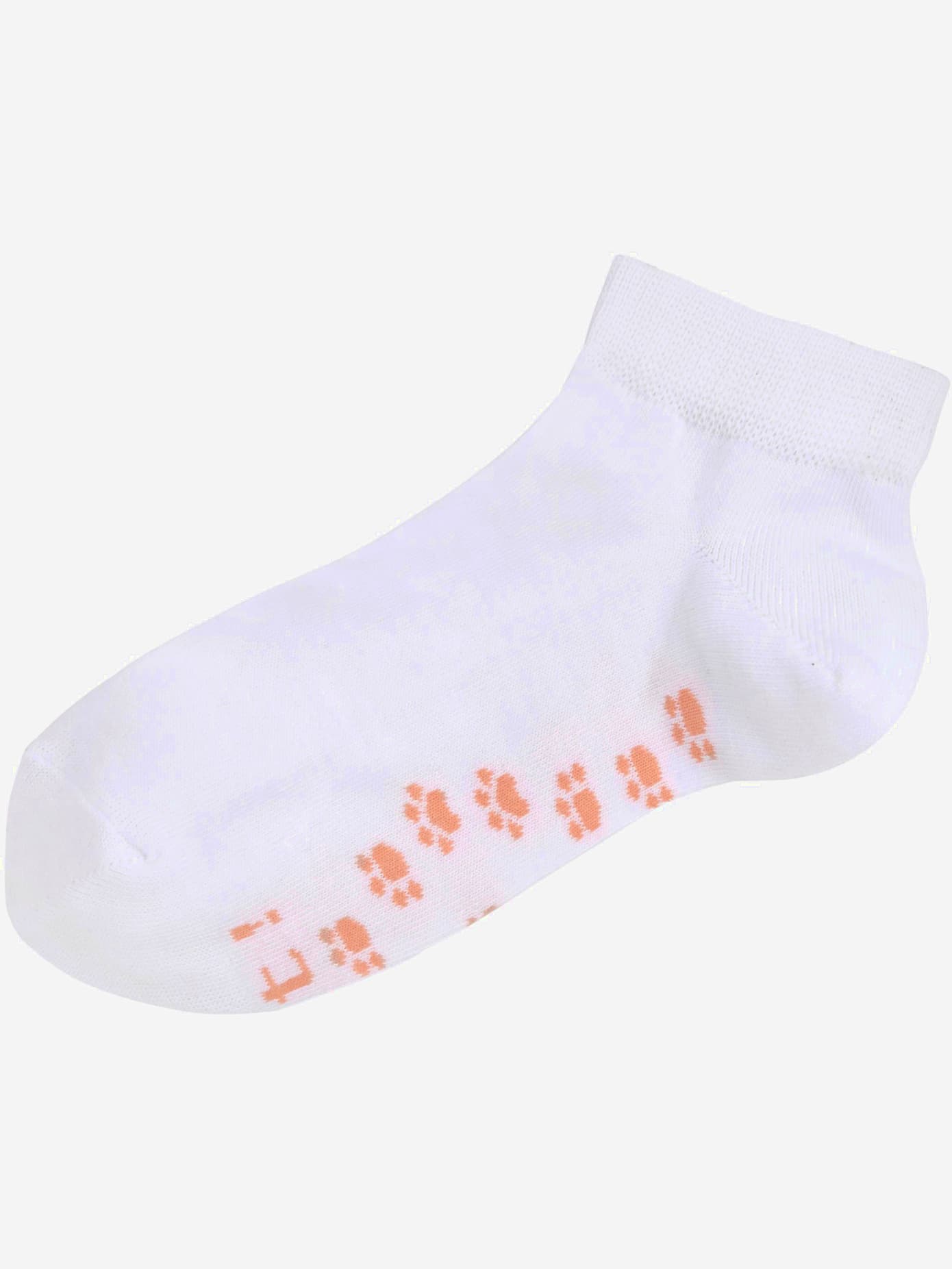 Socquettes motif de pattes doux sous la semelle