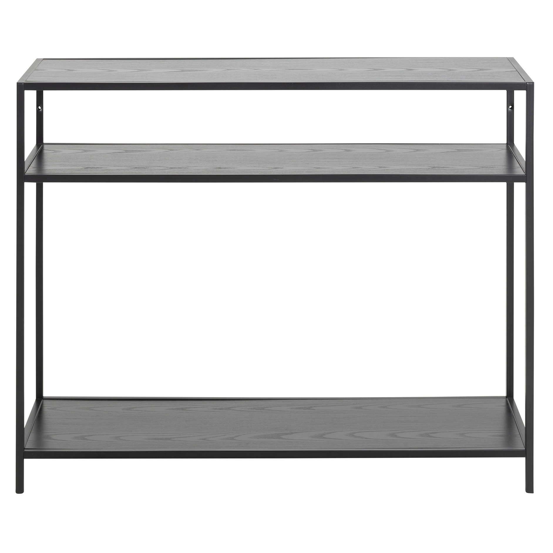 Konsolentisch SEAFORD - schwarz-Esche - 2 Ablagen - 100 cm