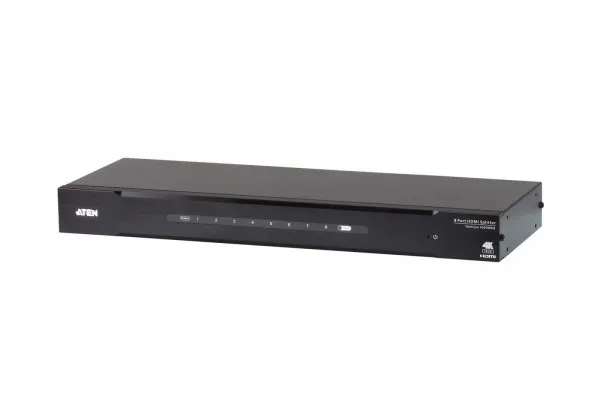 ATEN VS0108HB, HDMI, 8x HDMI, RS-232, HDMI, 4096 x 2160 pixel, Sort, Metal