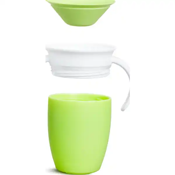 360° Trinklernbecher mit Griffen, grün 207 ml