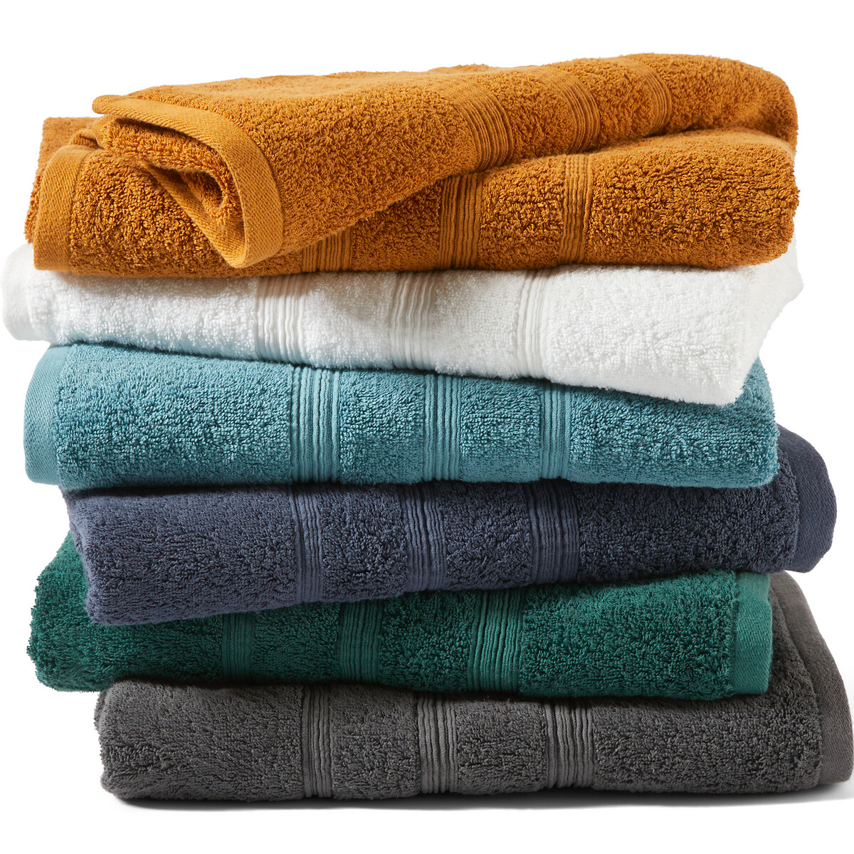 LA REDOUTE INTERIEURS<br>Toalha felpuda orgânica 600 g/m², Ismo