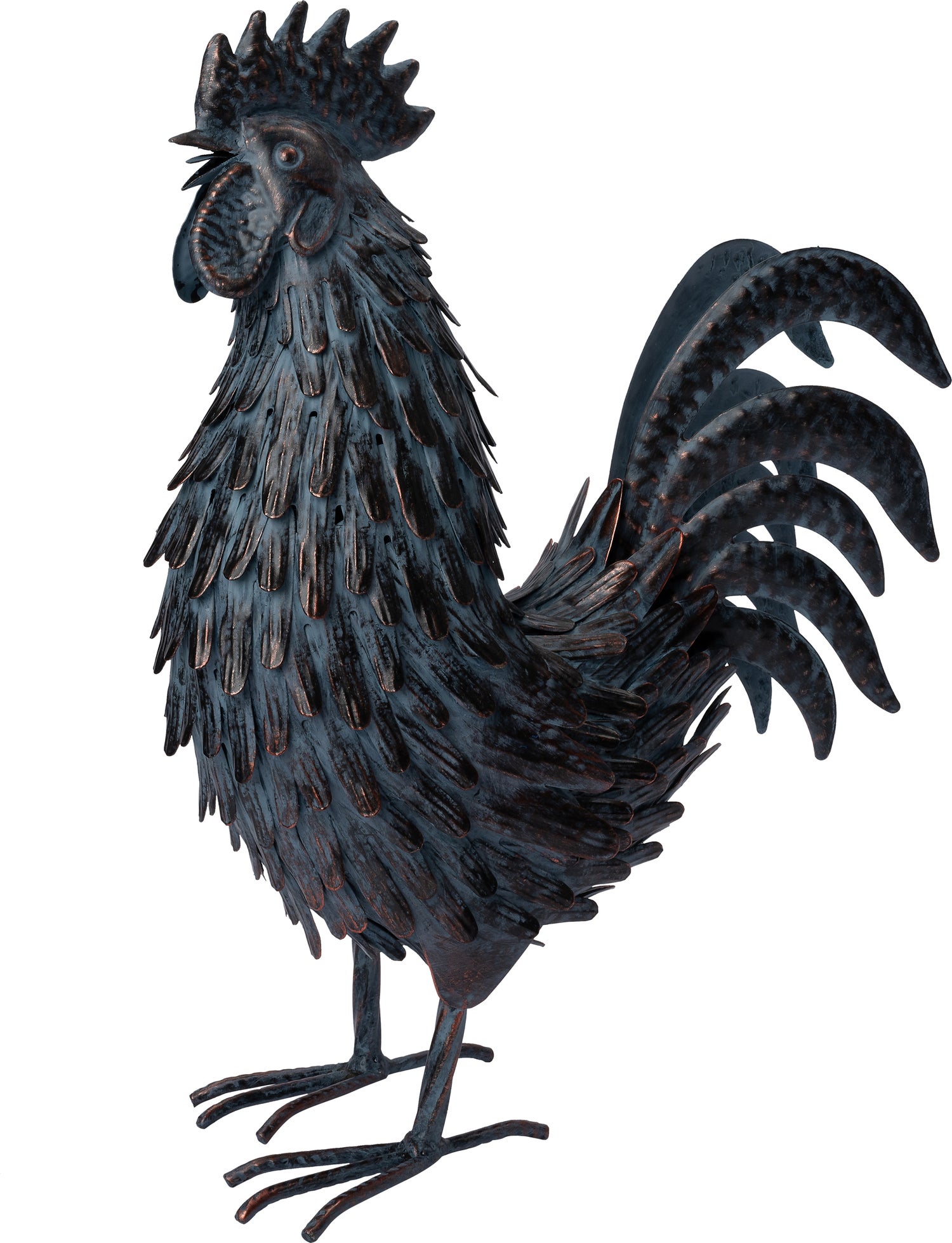 Intratuin tuinbeeld Pollo haan bruin 27 x 13,5 x 38 cm