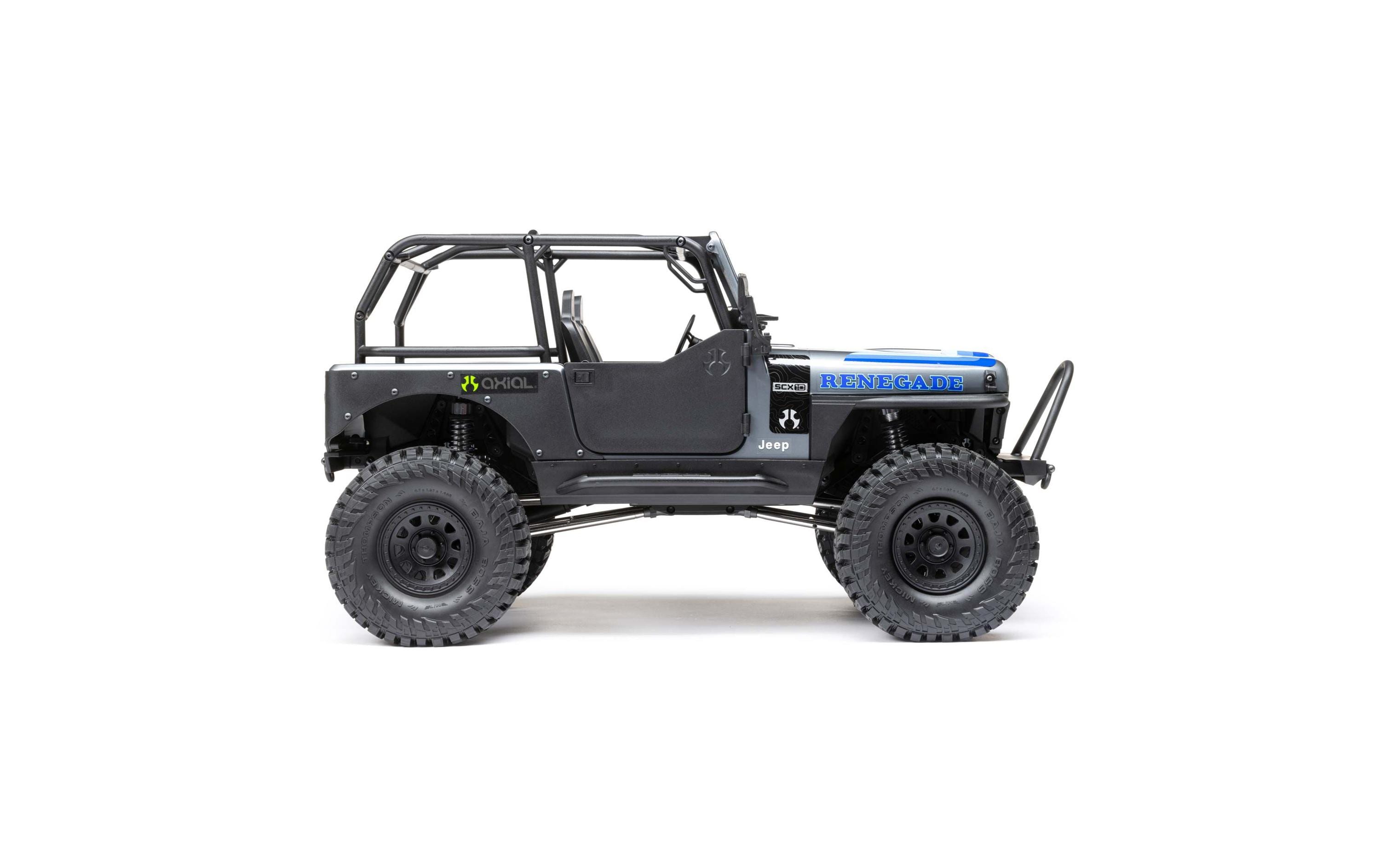 Scale Crawler SCX10 III Jeep CJ-7 Grau, ARTR, 1:10<br>Jeep CJ-7 Renegade Rock Crawler mit Spektrum Technik