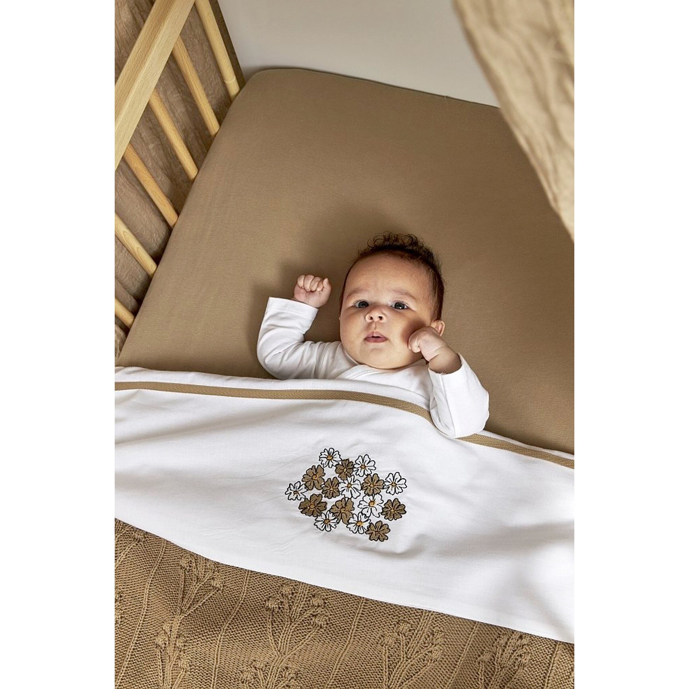 Meyco Baby 2er-Pack Jersey-Spannbetttücher 70x140 - 70x150 cm taupe